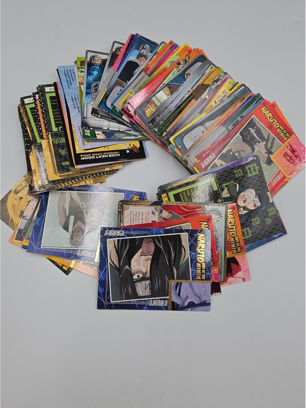 Naruto Trading Card Lot 130+ Cards Mixed Collection Anime TCG Rare Holo